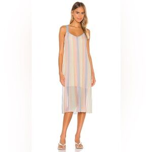 Song of Style Striped Multicolor Midi Dress